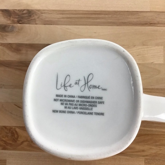 𝅺LIFE at home tea mug coffee cup gold white M - Picture 6 of 12